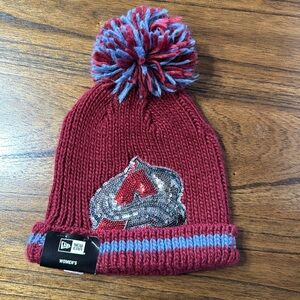 Women’s New Era Colorado Avalanche Sequin Stocking Hat NWT